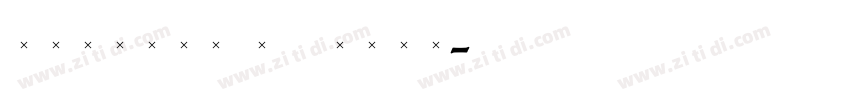 Xingkai TC Bold字体转换